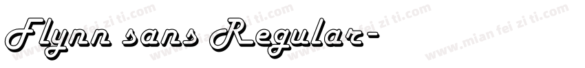 Flynn sans Regular字体转换